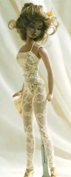 #54D14P1B BLACK LACE, DOVE, LACE COLLECTION, DOLL 14 (D14)