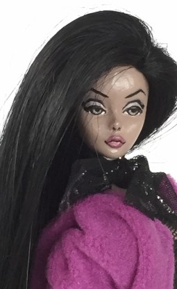 #104 D14P2 BLACK LACE, DOVE, LACE COLLECTION, DOLL 14 (D14)