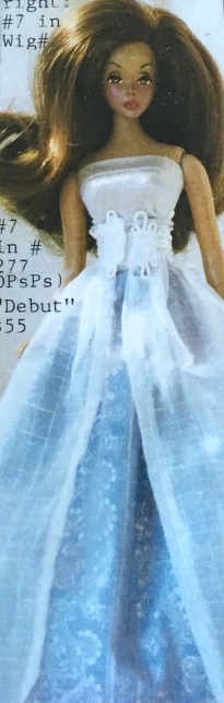 #25 D7P1 JACQUELINE, LACE COLLECTION DOLL 7 (D7)